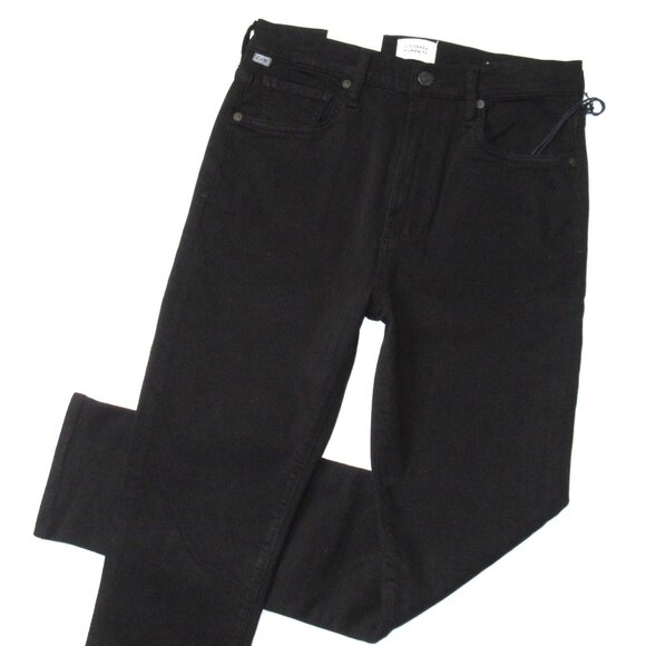 NWT Citizens of Humanity Olivia in Plush Black High Rise Slim Stretch Jeans 27 - Picture 5 of 9